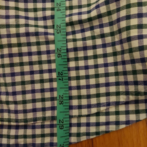 Ralph Lauren Shirt Mens XL Blue Plaid Oxford Button Down Long Sleeve Flesh Pony - Picture 9 of 9